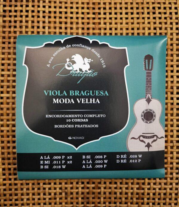 Jogo de Cordas Dragão Viola Braguesa Moda Velha